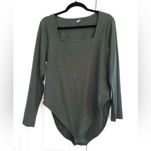 Hunter green body suit
